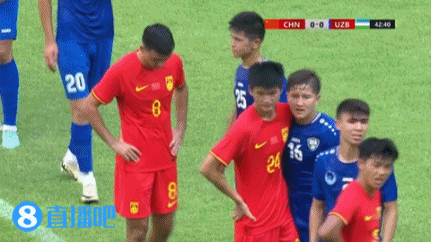 半场-艾菲尔丁头球造险刘小龙染黄 U21国足暂0-0乌兹别克斯坦
